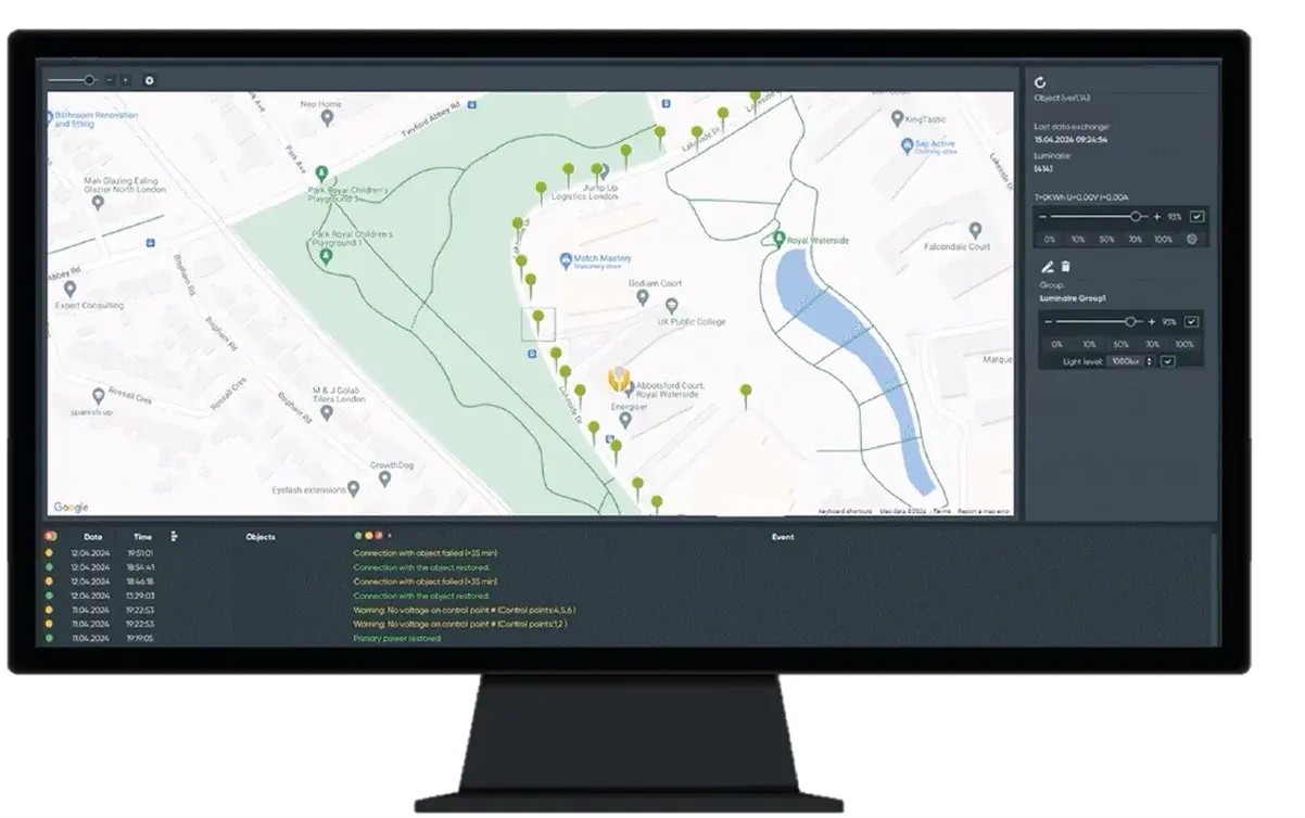 Ditra CMS & Synergy: Quản lý Hệ thống đèn đường và Hạ tầng đô thị hiện đại