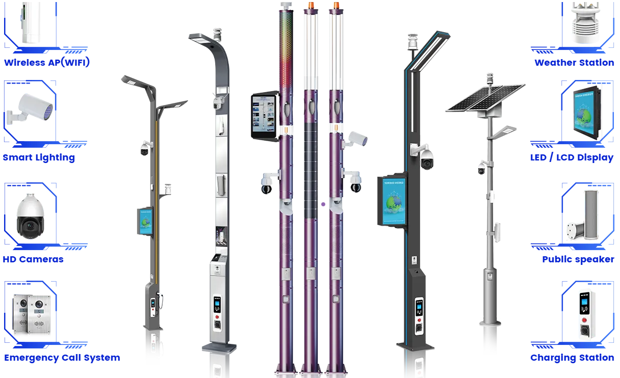 Smart Pole: Cột đèn thông minh đa chức năng